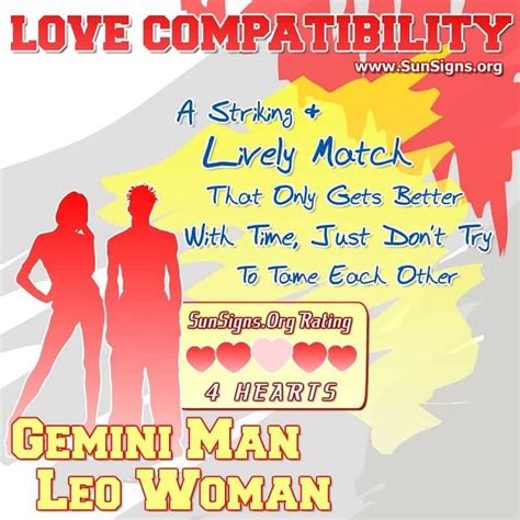 gemini man and leo woman dating